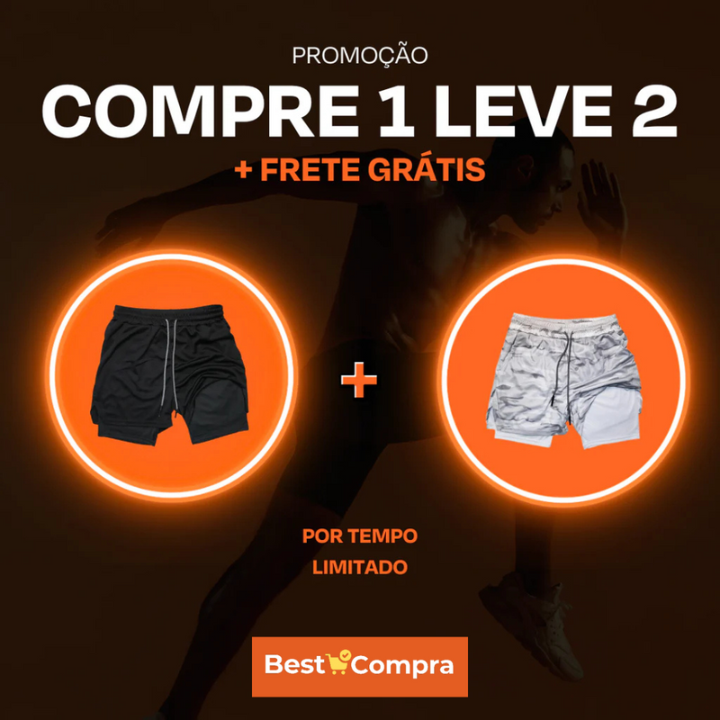 Shorts Dry-Fit BURN - [Compre 1 e Leve 2]