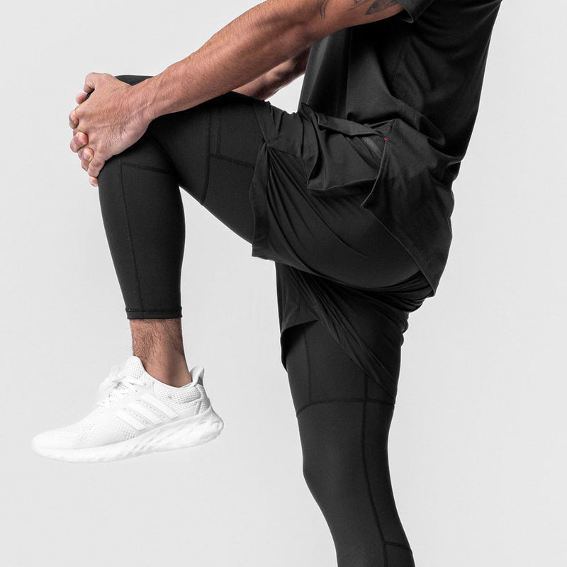 Bermuda Esportiva Dry-Fit - Com Calça de Compresão