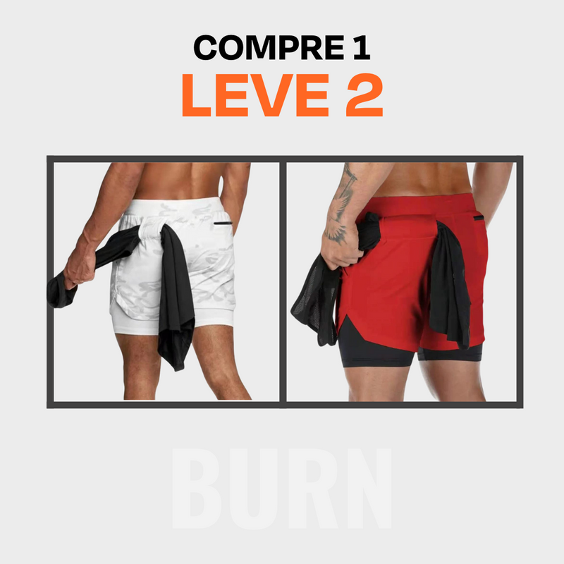 Shorts Dry-Fit BURN - [Compre 1 e Leve 2]