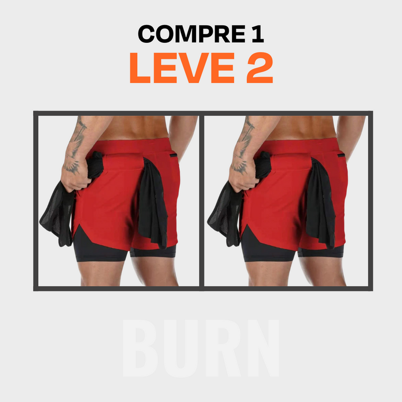 Shorts Dry-Fit BURN - [Compre 1 e Leve 2]