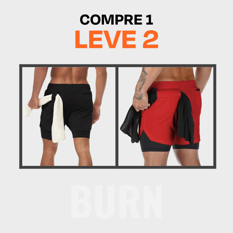 Shorts Dry-Fit BURN - [Compre 1 e Leve 2]