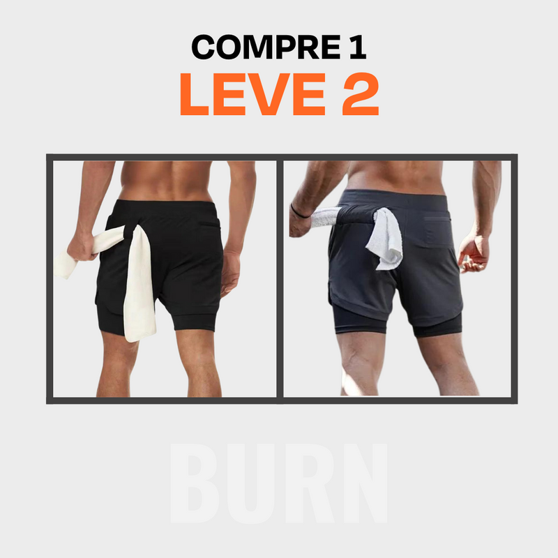 Shorts Dry-Fit BURN - [Compre 1 e Leve 2]