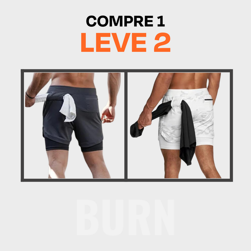 Shorts Dry-Fit BURN - [Compre 1 e Leve 2]